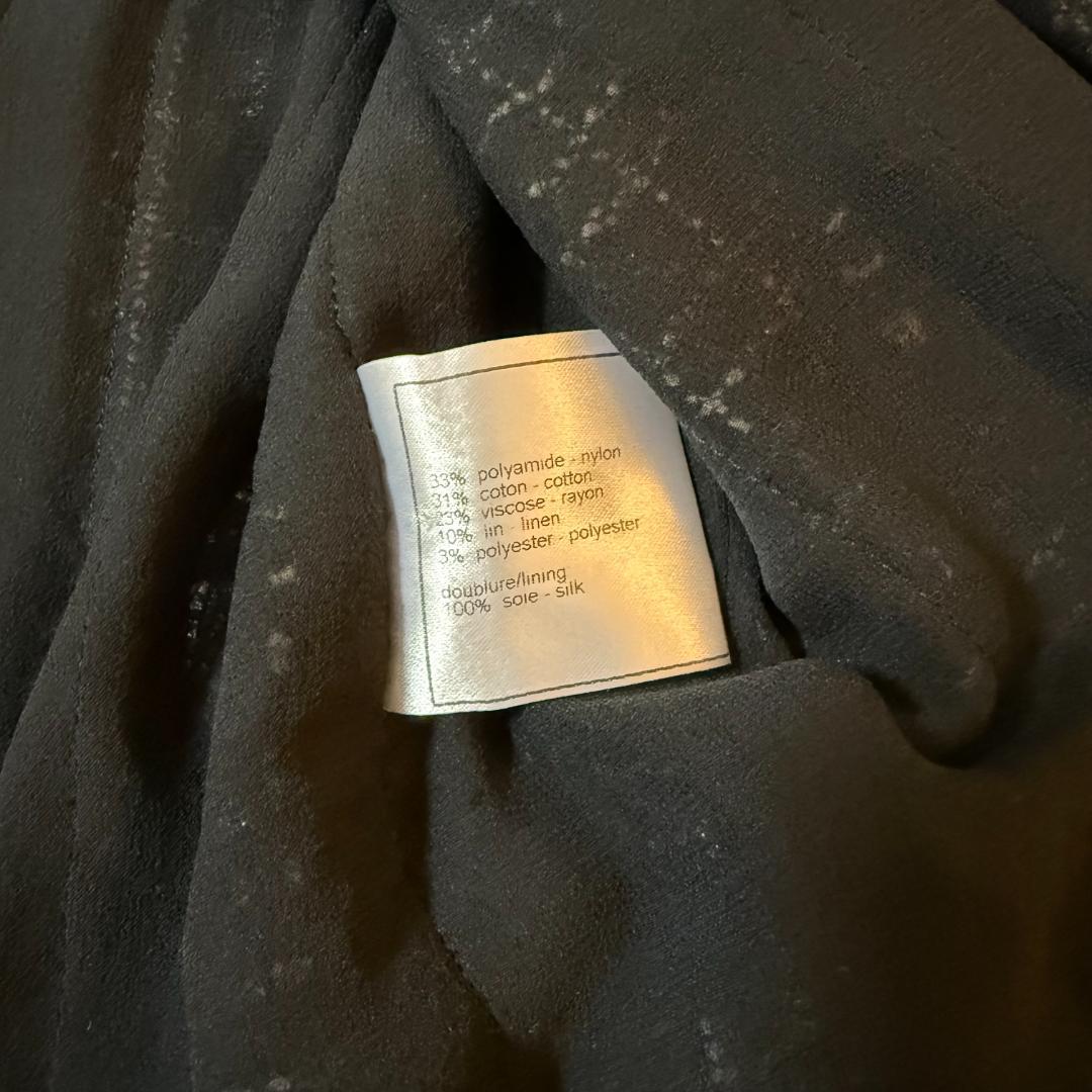 CHANEL ツイードジャケット ラメツイード レース 36