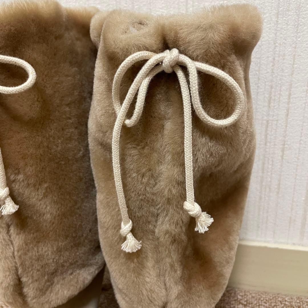 レア　ヘルムートラング　ボア　レザー　スエード　ショートブーツ　ピンヒール