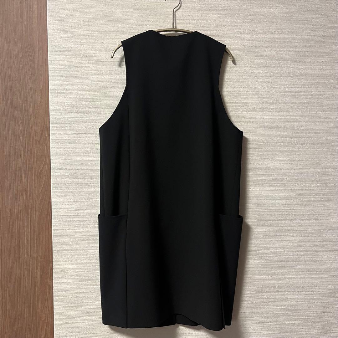 春のジレ★yonfa ヨンファ　スクエアジレ　　黒