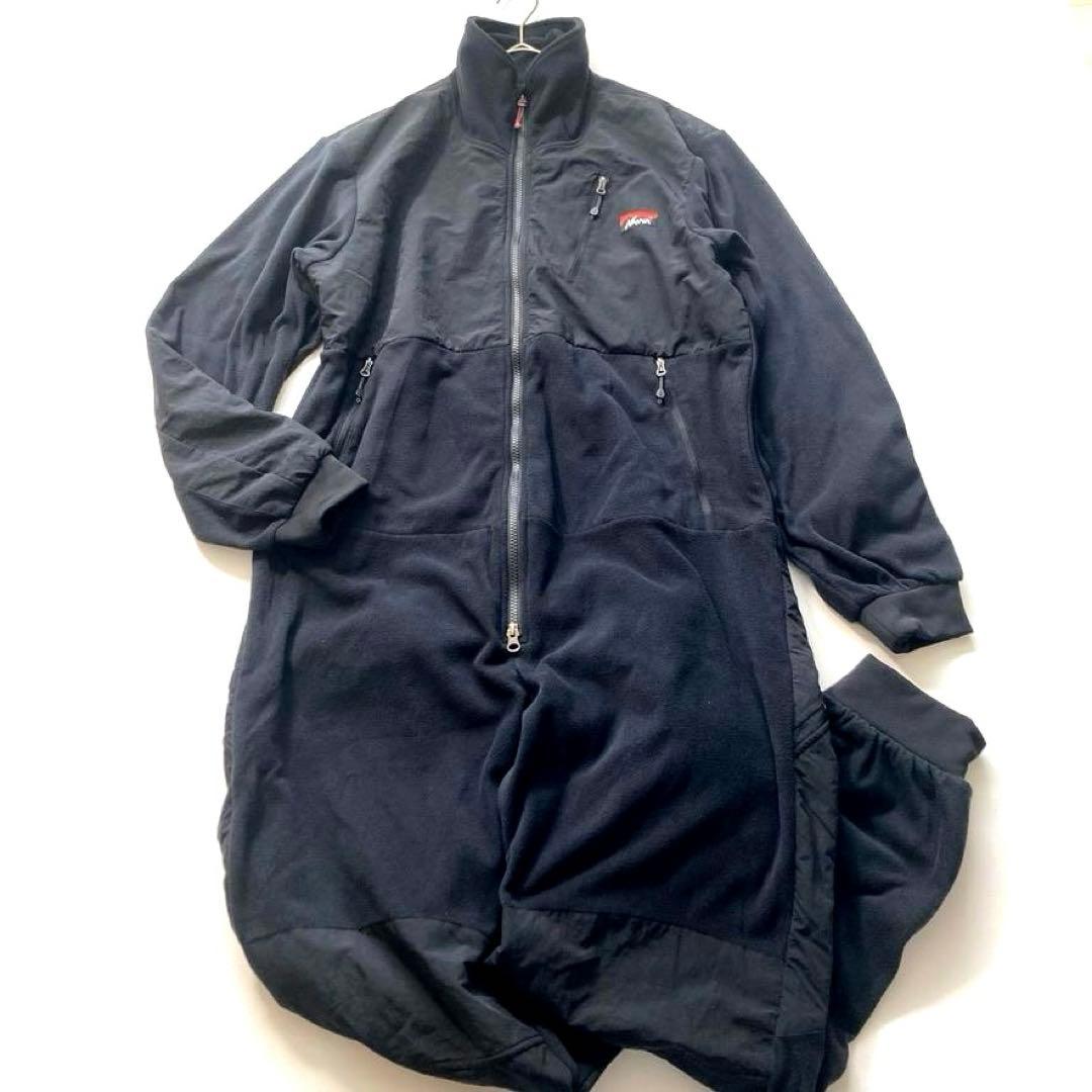 ご*ご様 【美品】NANGA　ポーラテックオールインワン 近年モデル 黒 L ビ