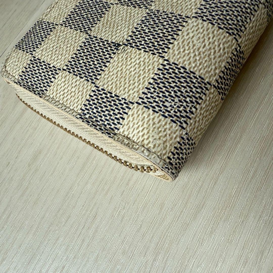 Louis Vuitton ダミエアズール pvc ジッピーパース