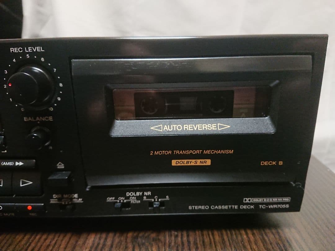 美品メンテナンス整備済 SONY製 ステレオカセットデッキ TC-WR705S