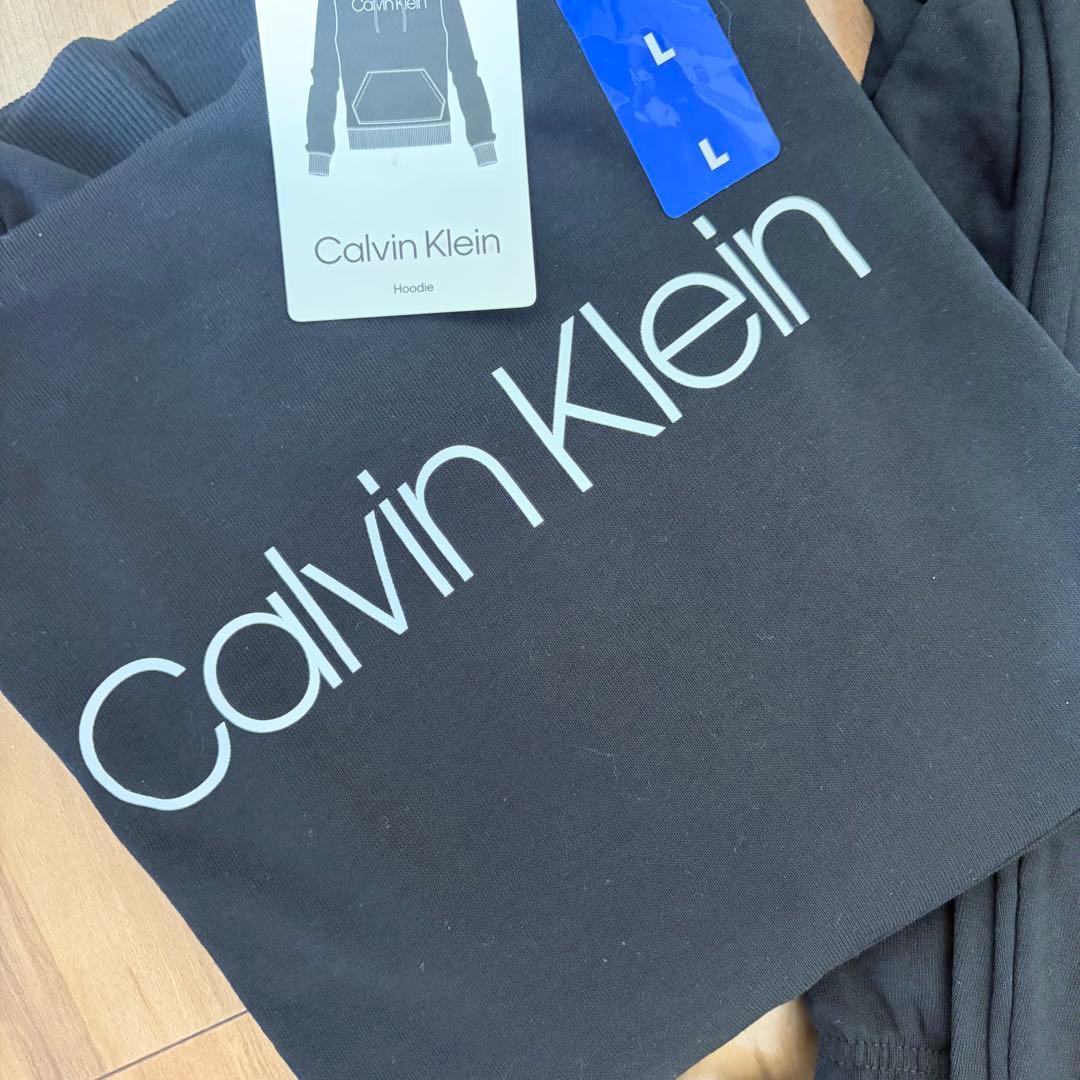 カルバンクライン　新品　パーカー　セットアップ　ジョガーパンツ　正規　ビッグロゴ
