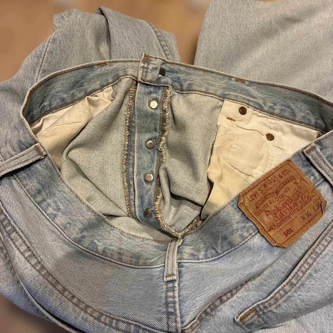 92年製 Levi's 501 USA製 アイスブルー W36 L30