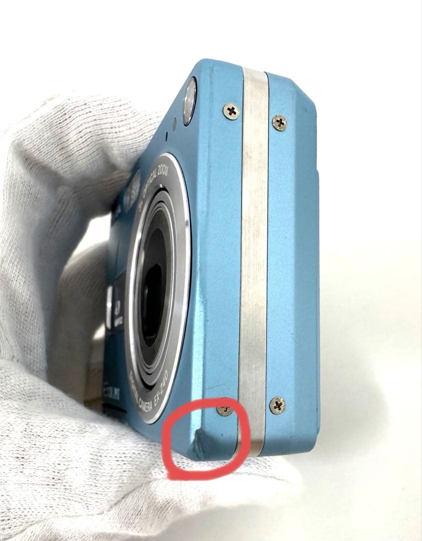 k*)様 【美品】CASIO EXILIM ZOOM EX-Z40 ブルー