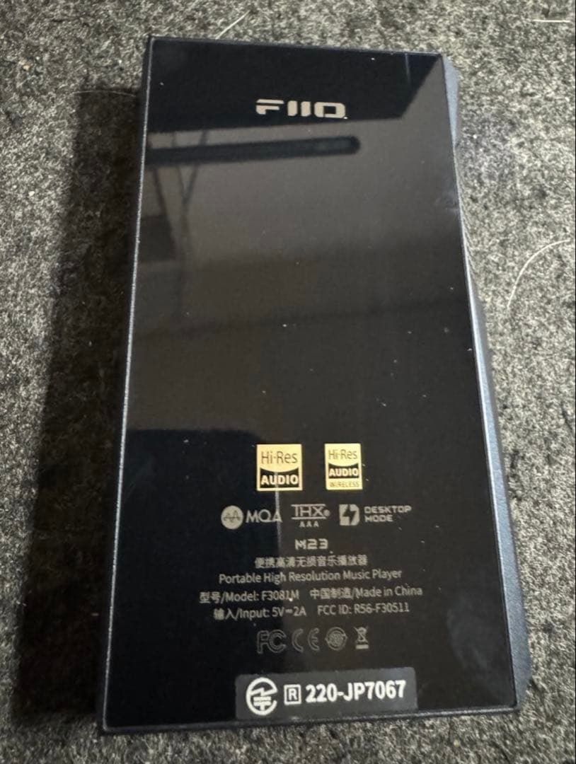 ポータブルプレーヤー Fiio M23