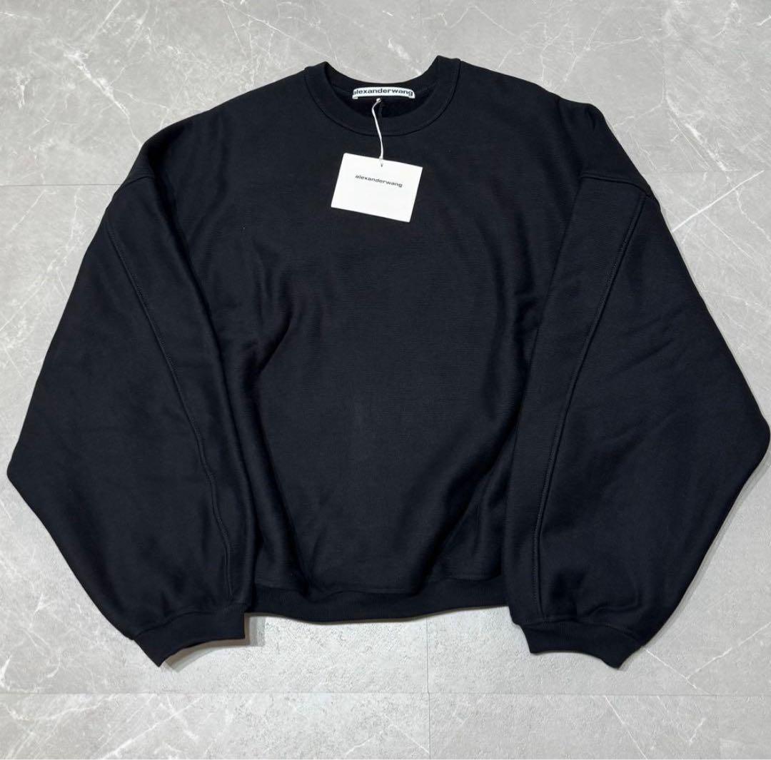 【ALEXANDER WANG】BLACK SWEATSHIRT S