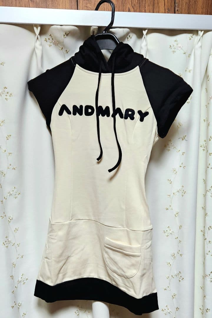 ワンピース ANDMARY Mary logo mini dress black