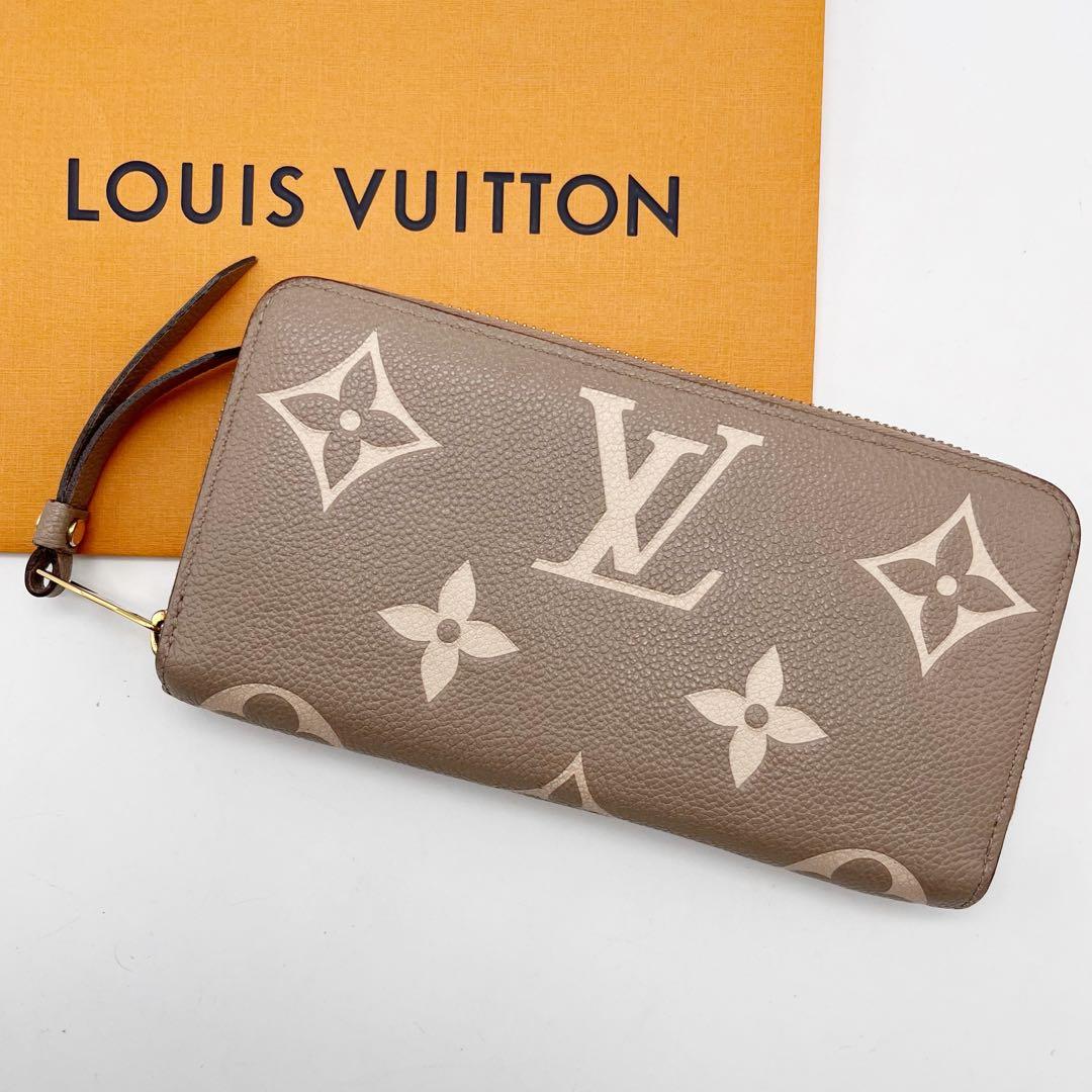 ルイヴィトン モノグラム アンプラント ジッピーウォレット クレーム　ベージュ