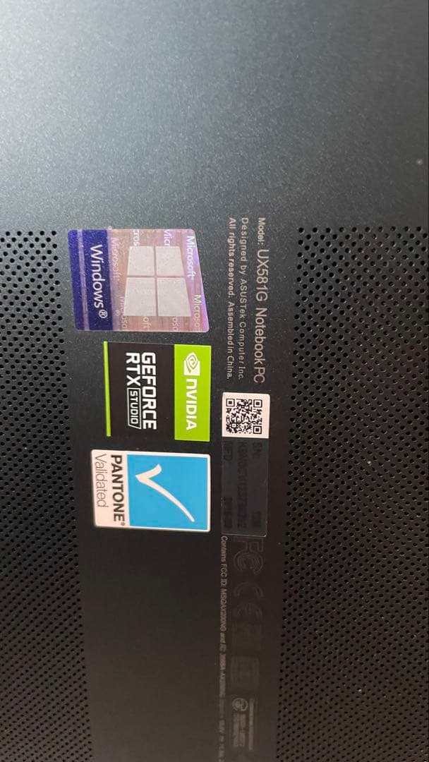 〈ジャンク〉ZenBook Pro Duo 15 UX581GV RTX2060