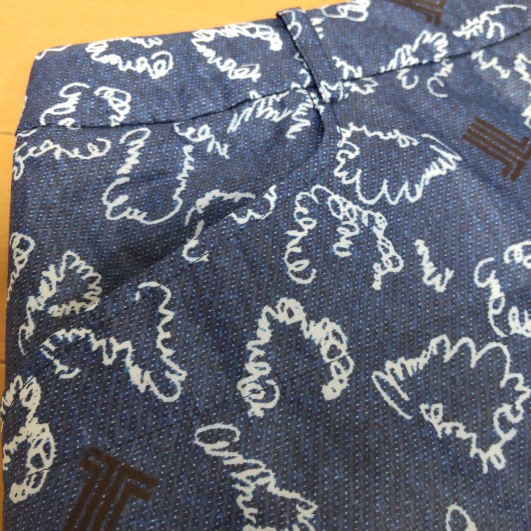 【美品】ランバンスポール 中綿 ダウン スカート M ブルー デサント