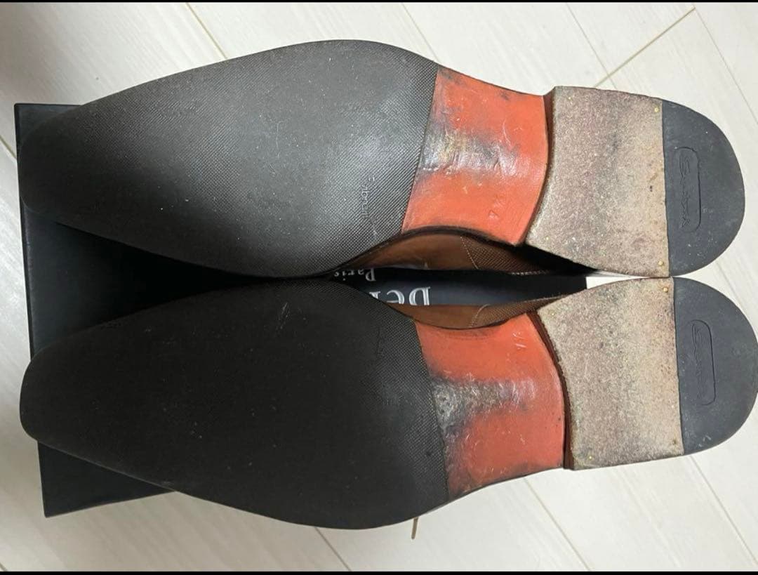 サントーニ　ブラウンレザー ビジネスシューズ