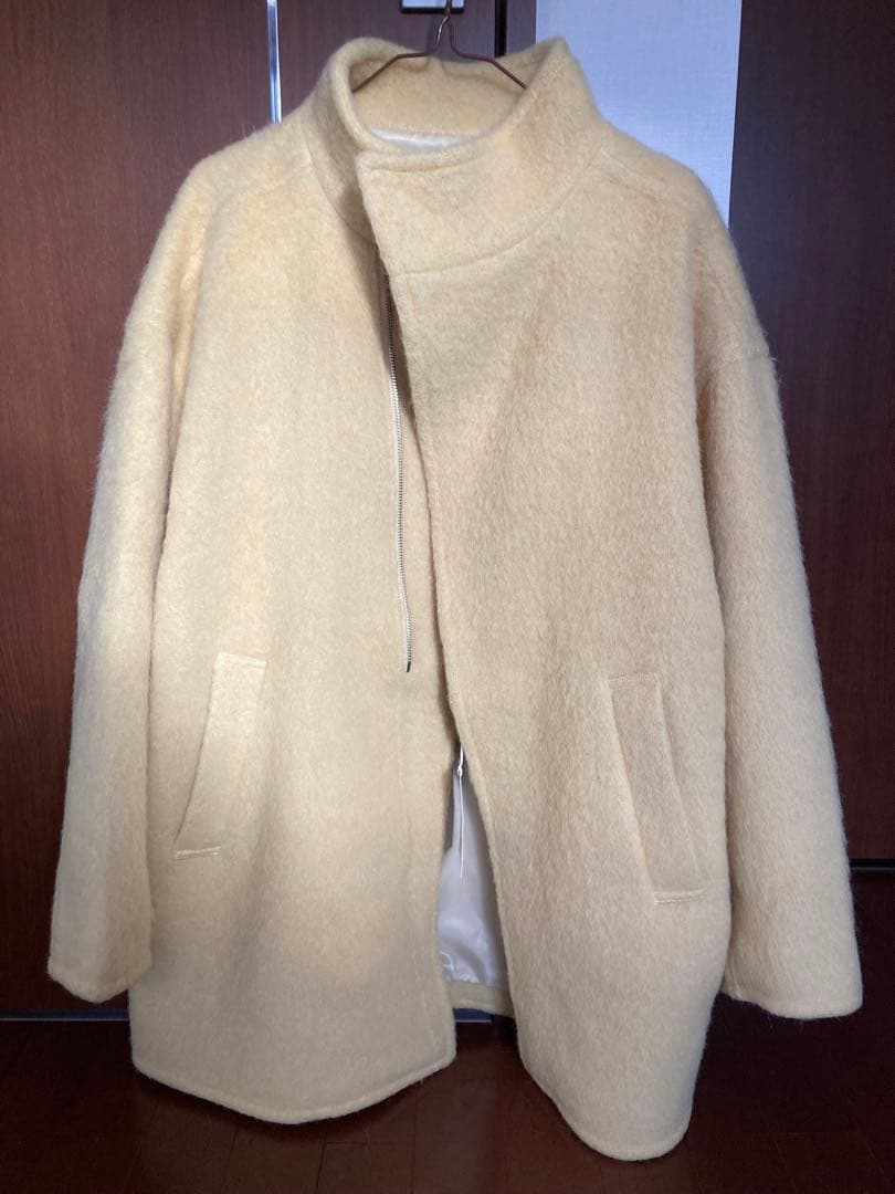 ungrid アウター　イエロー　ウール・アルパカ混