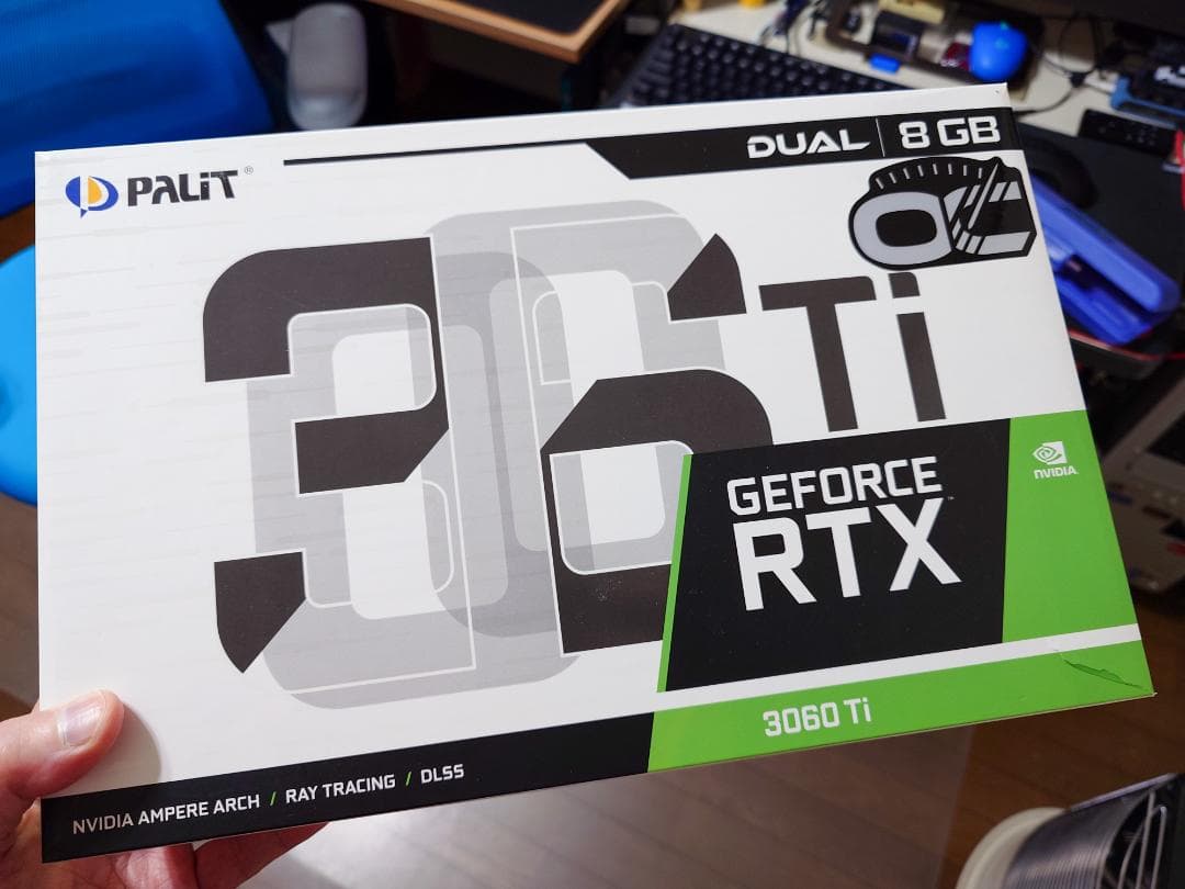 グラフィックボード・グラボ・ビデオカード Palit GeForce RTX 3060Ti Dual OC 8GB