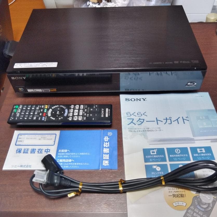 【ジャンク品】SONY BDZ-AX1000 1TB ブルーレイレコーダー