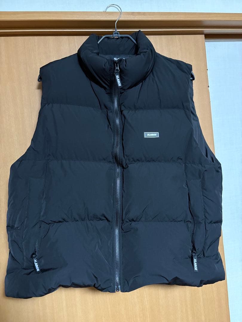 XLARGE ブラック ダウンベスト L