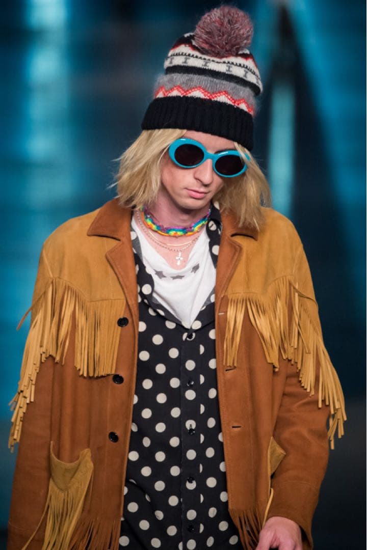 サンローランパリ エディスリマン 2016SS ビーニーニット帽