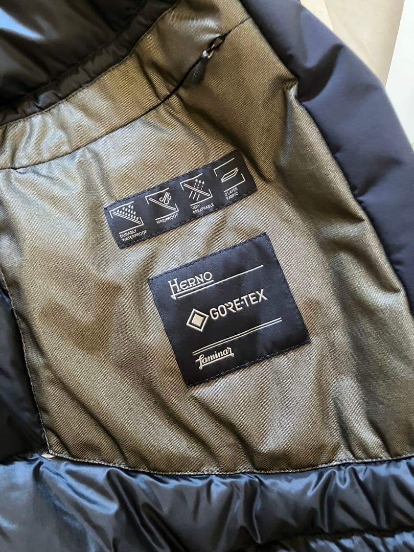 HERNO Laminar GORE-TEX フーデッドトレンチダウンコート48