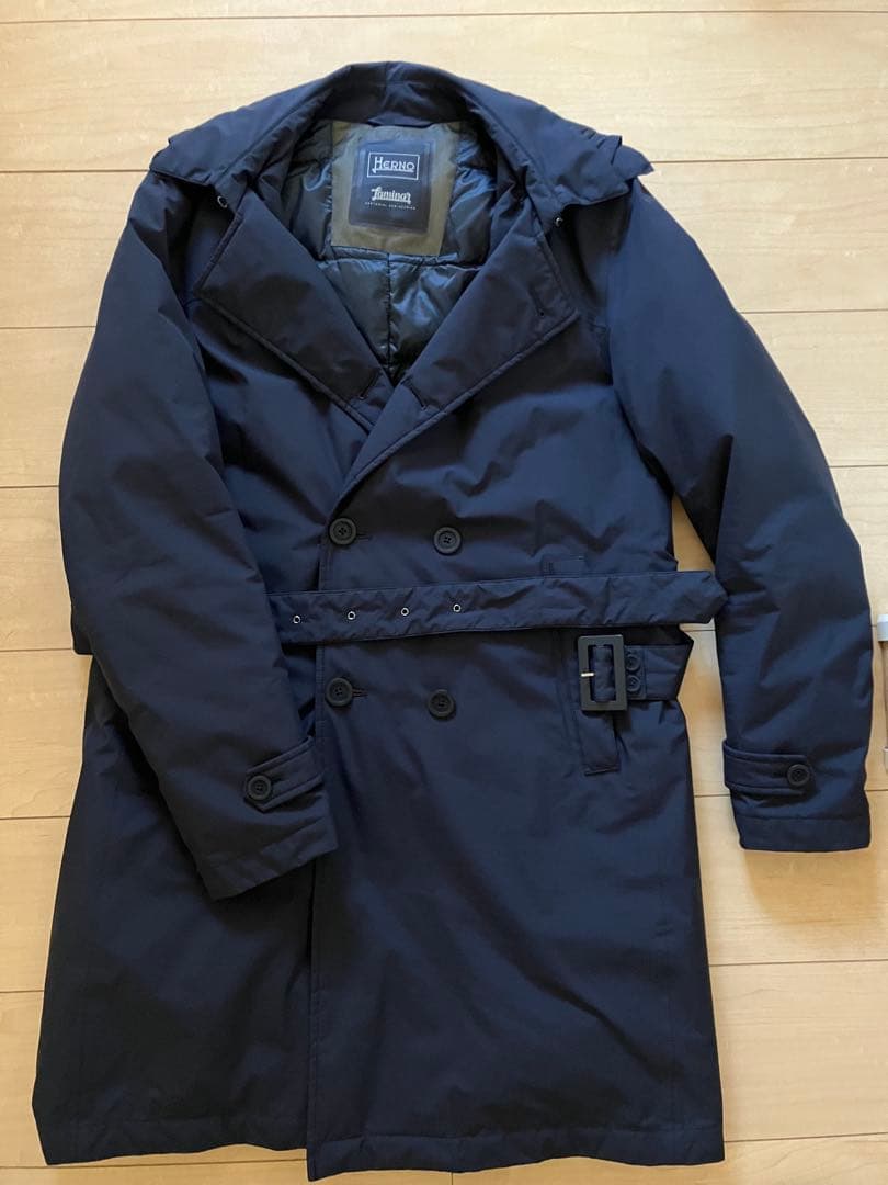 HERNO Laminar GORE-TEX フーデッドトレンチダウンコート48