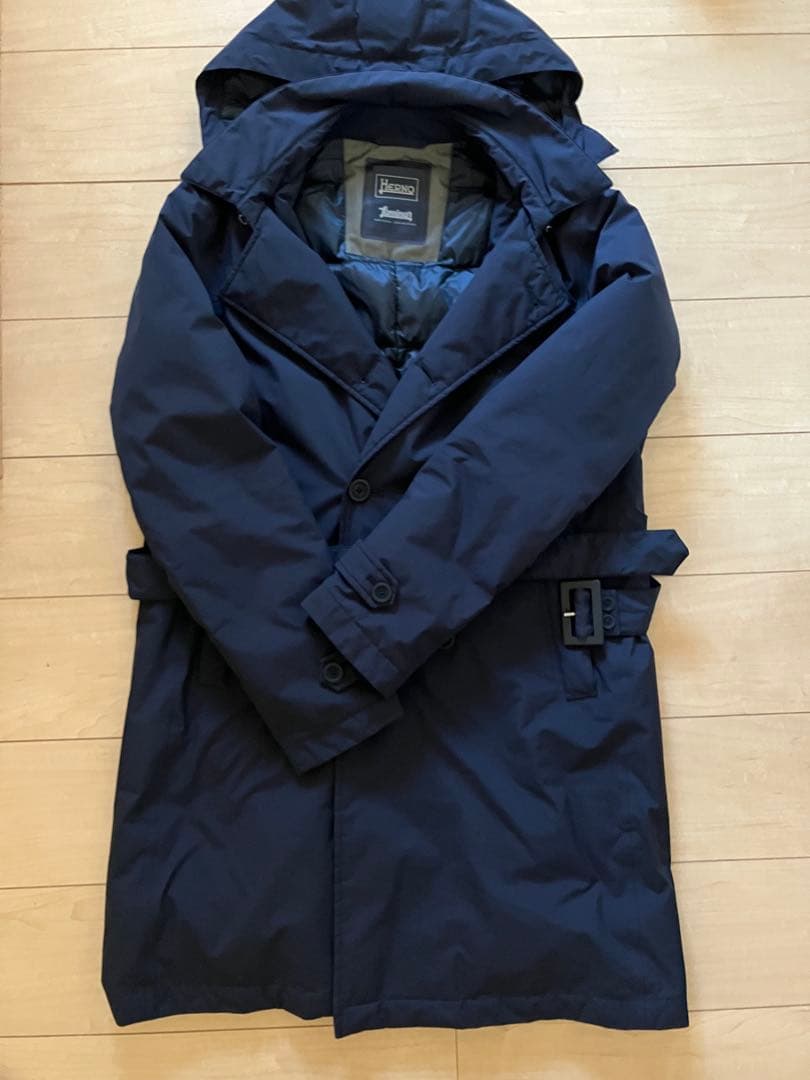 HERNO Laminar GORE-TEX フーデッドトレンチダウンコート48