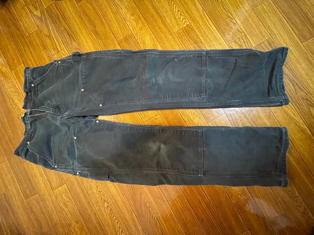 USA製　Carhartt double knee BLACK 30✖︎32