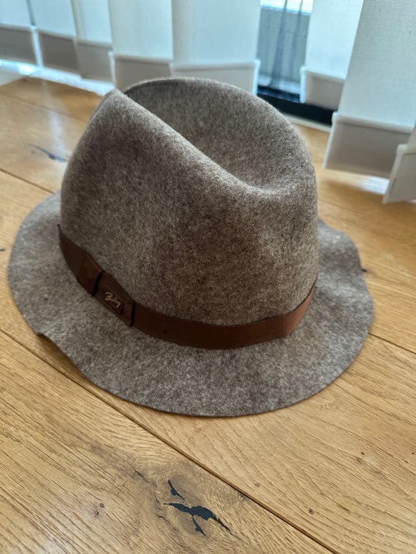 【未使用】Baileyブラウン ウール フェルトハット