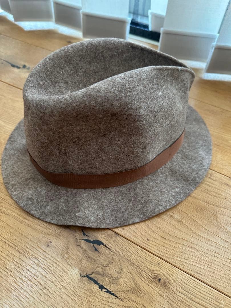 【未使用】Baileyブラウン ウール フェルトハット