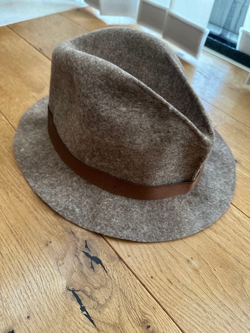 【未使用】Baileyブラウン ウール フェルトハット
