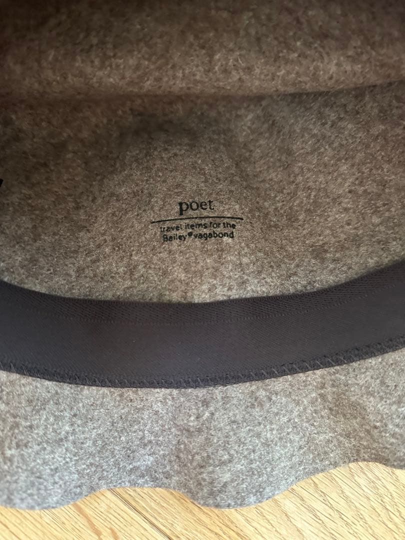 【未使用】Baileyブラウン ウール フェルトハット