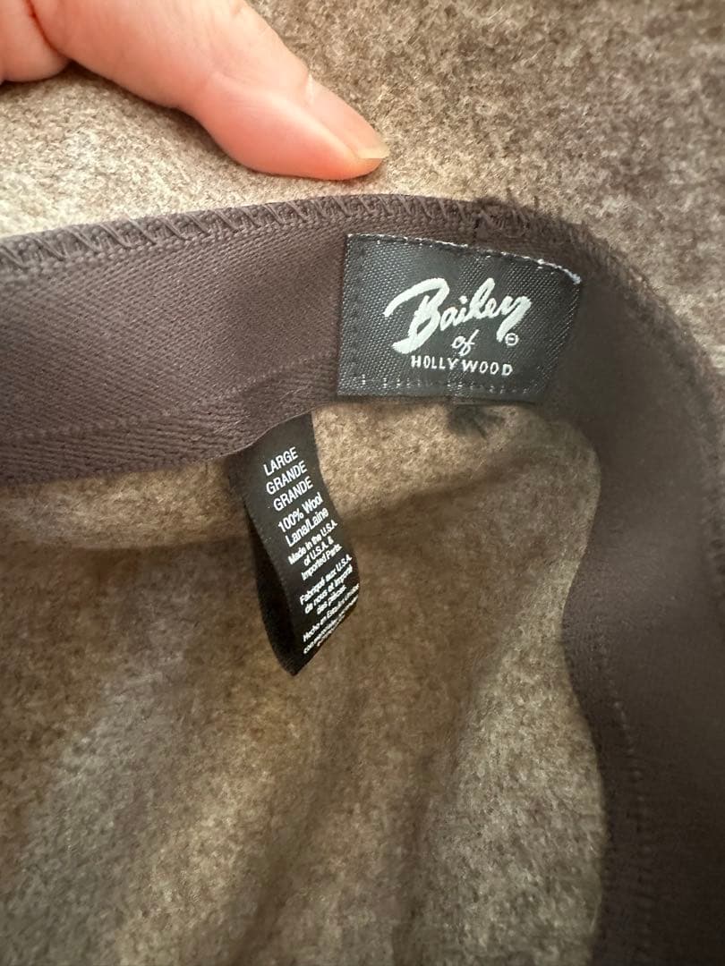 【未使用】Baileyブラウン ウール フェルトハット
