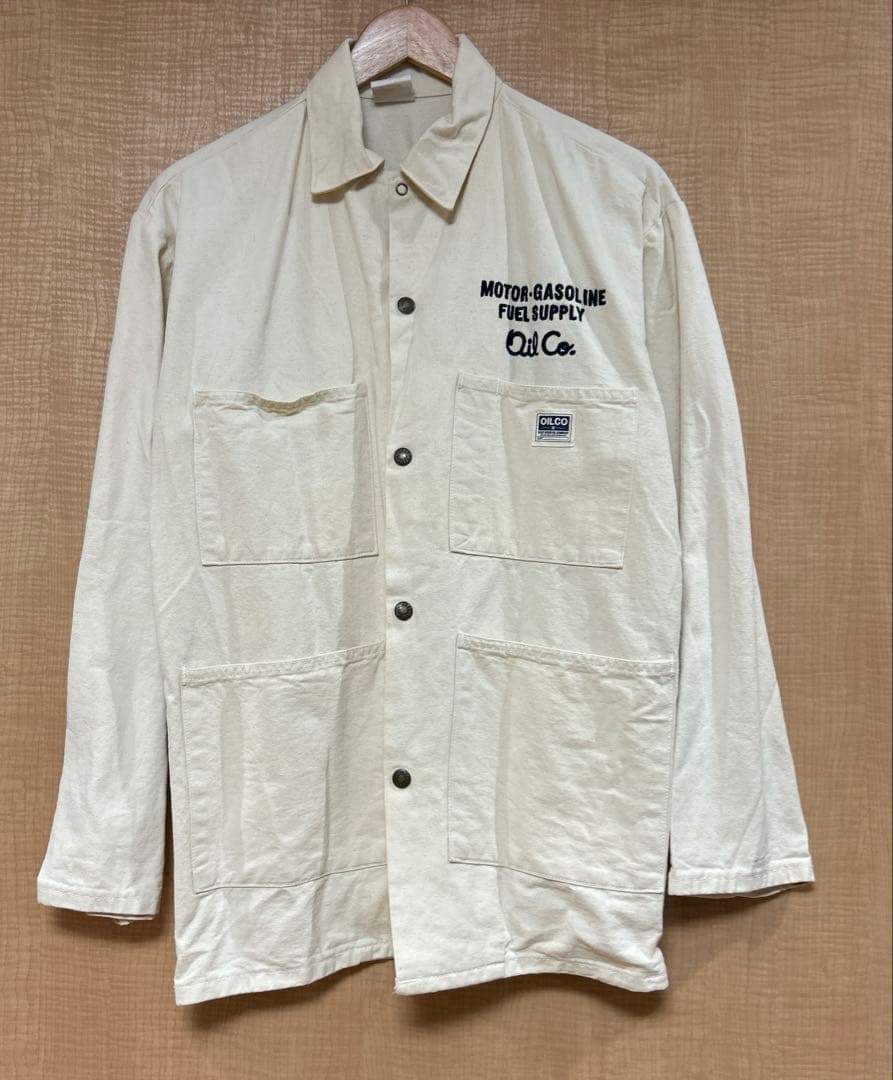 oilco 生成り カバーオール