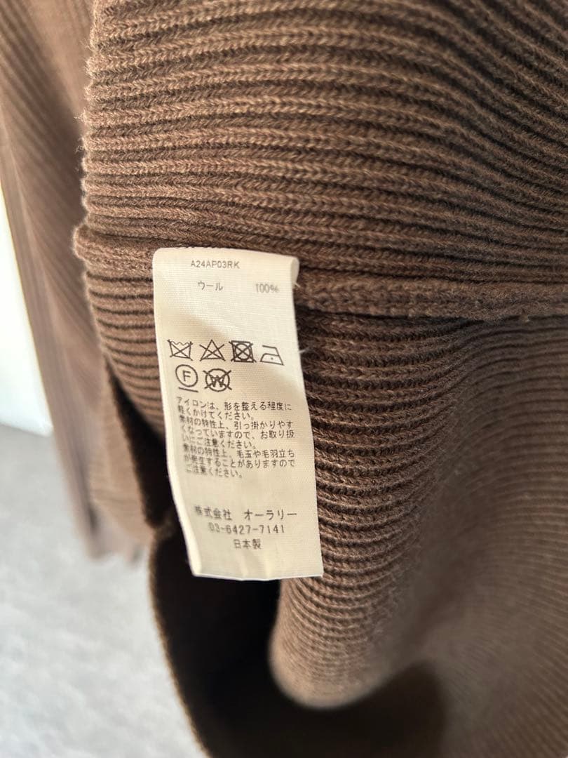トップス AURALEE SUPER FINE WOOL RIB KNIT 4