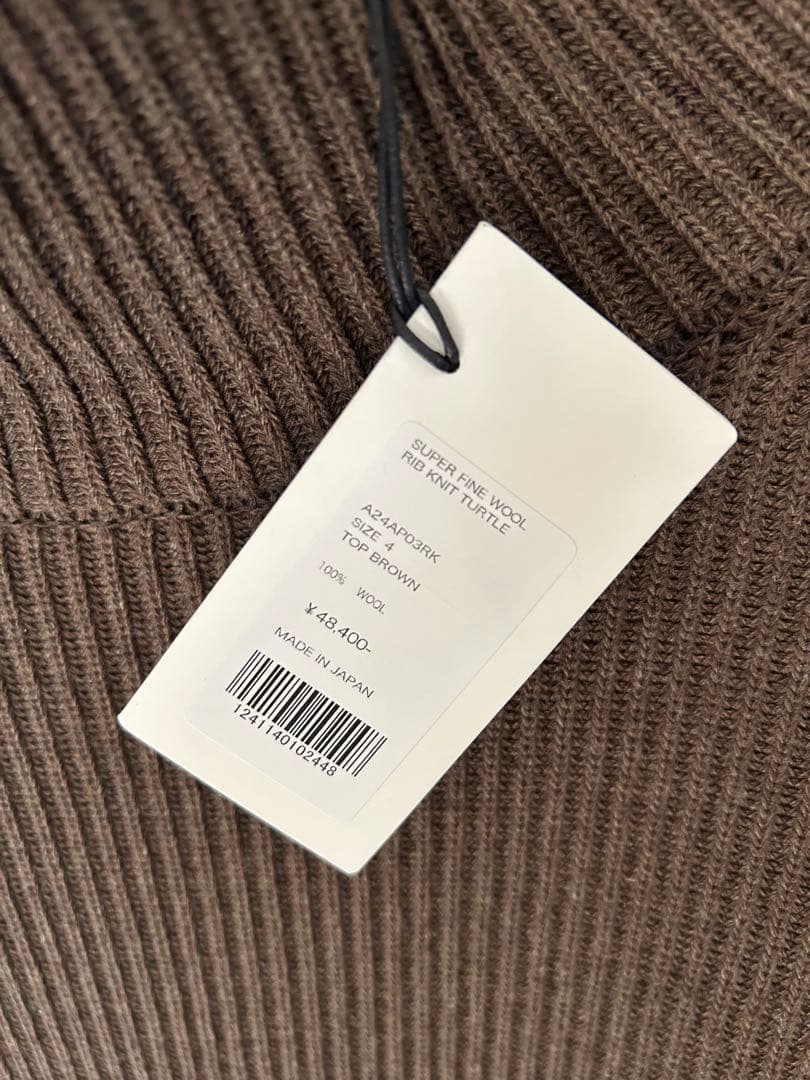 トップス AURALEE SUPER FINE WOOL RIB KNIT 4