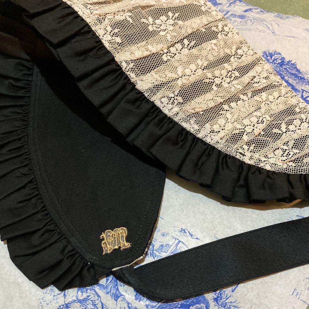 Victorian maiden ハーフボンネット 黒レース