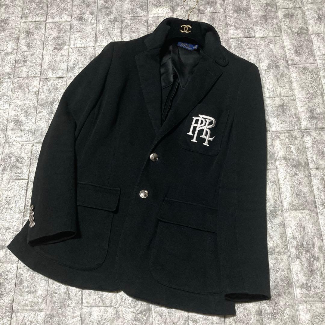 RIKArika　ラルフローレン　テーラードジャケット　ロゴエンブレム