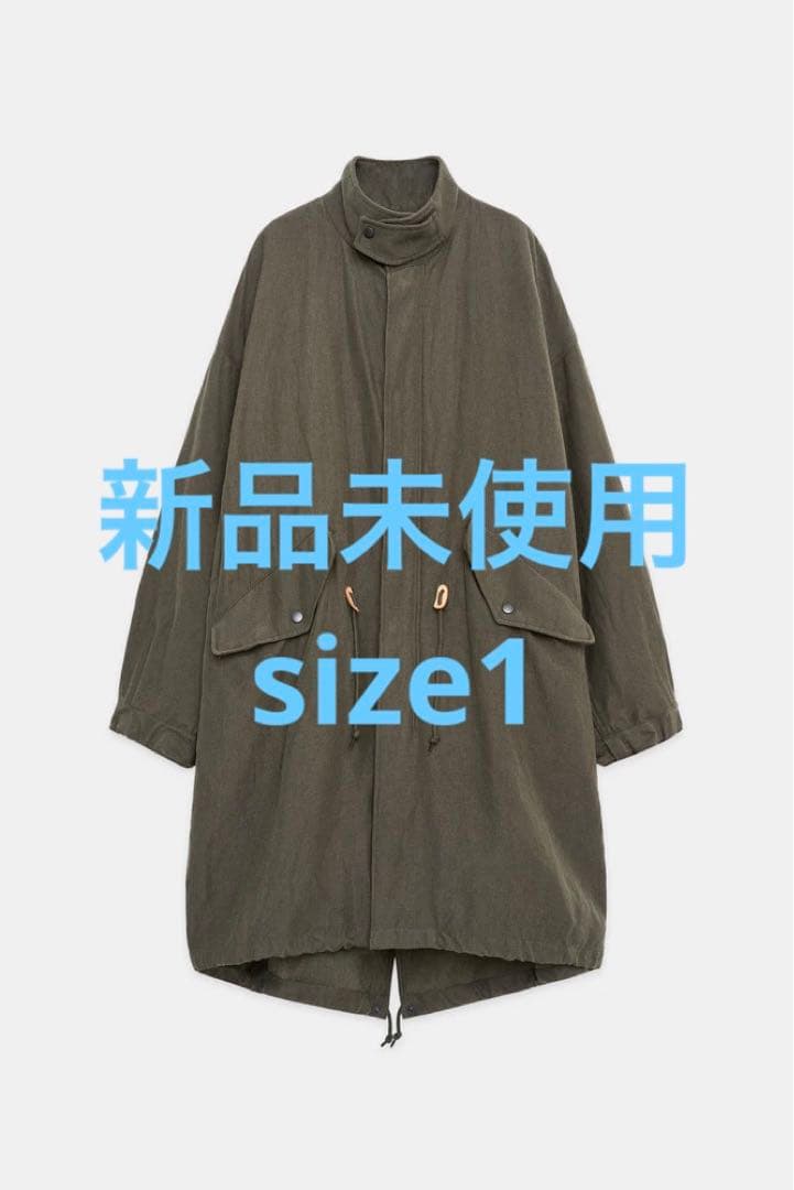 marka ウール リネン バックサテン モッズパーカー size 1