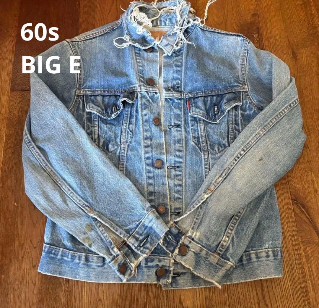 l*巻様 Levi's 60s 4th ビッグE デニムジャケット　Gジャン　布