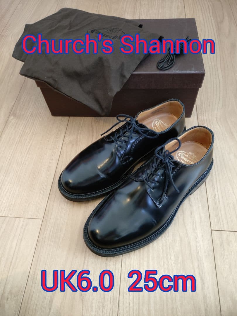 Church's Shannon 4都市 チャーチ シャノン 黒 UK6.0