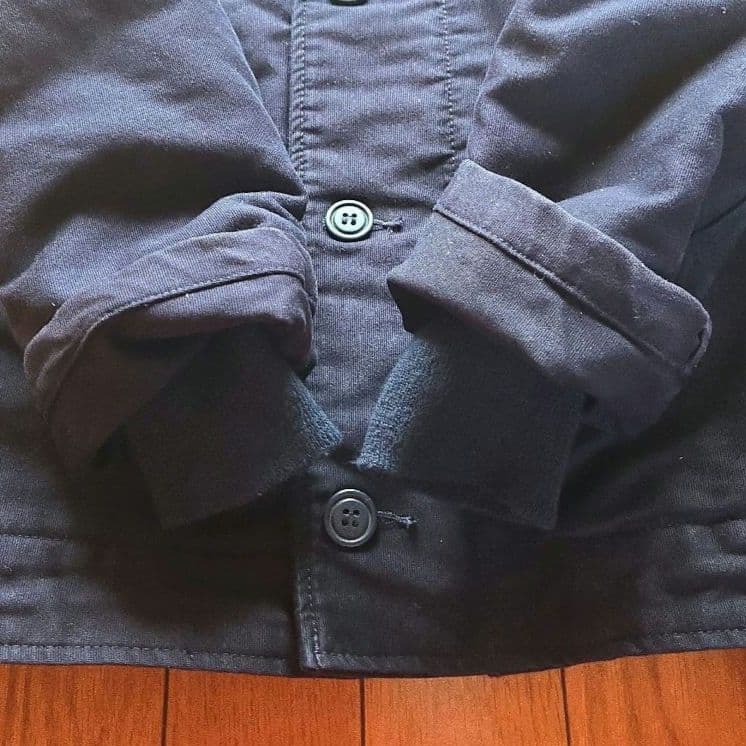 アルファ×サンタクルーズ N-1デッキジャケット ミリタリー ボア ネイビー M