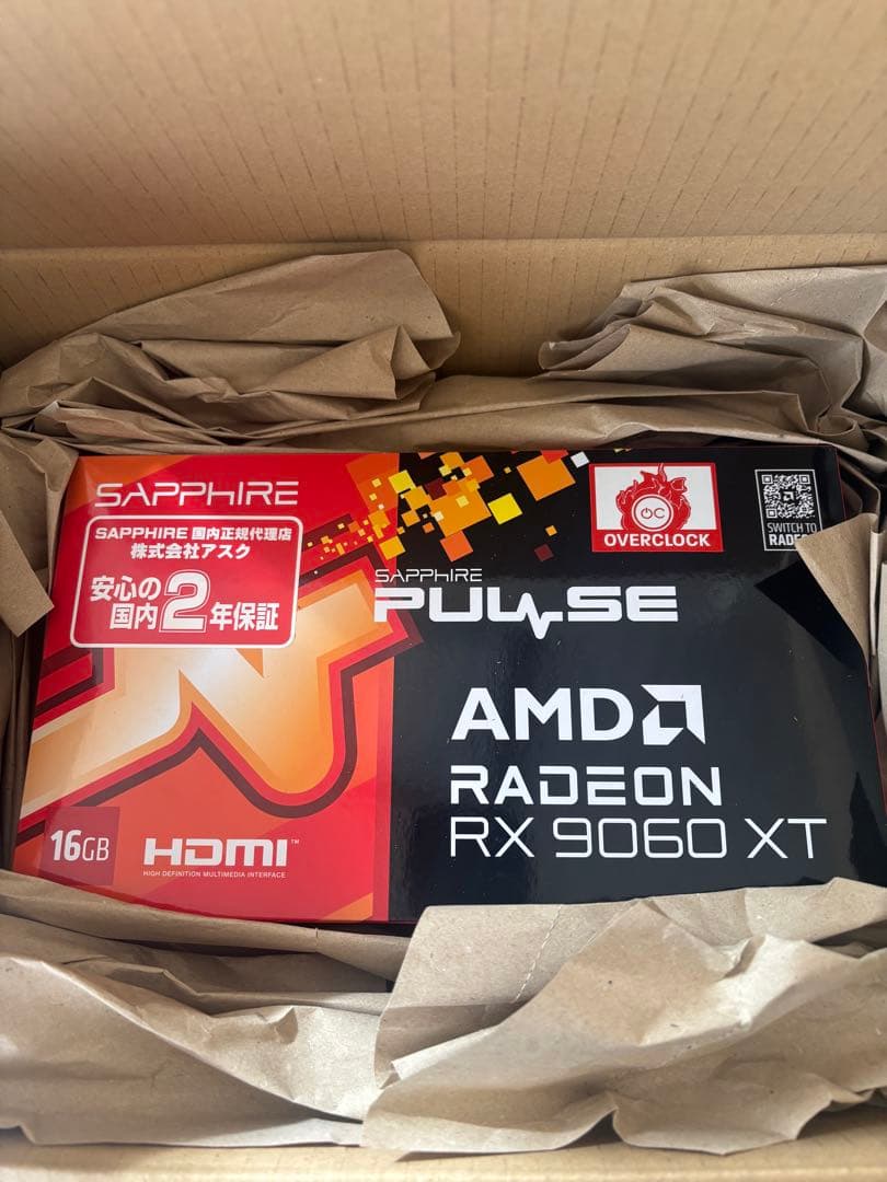 グラフィックボード・グラボ・ビデオカード PULSE Radeon RX 9060 XT GAMING OC 16GB