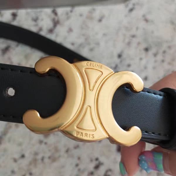 セリーヌ CELINE トリオンフ ベルト 黒 75