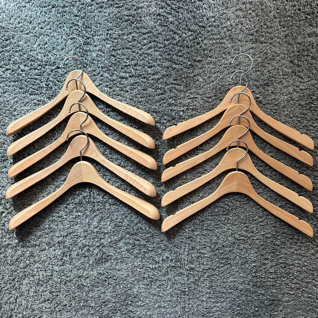 ナカタハンガー ジャケット 5本 ＋ シャツ 5本 セット販売