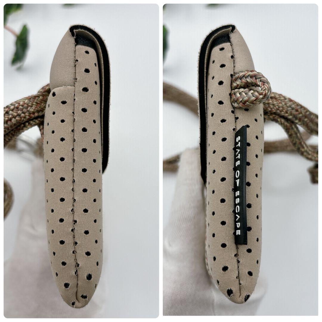 ステイトオブエスケープ　コンパスベルトバッグ ボディバッグ　ベージュ