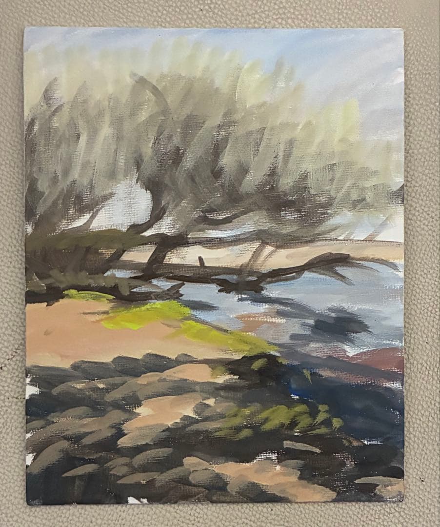 アクリル画　風景　1045