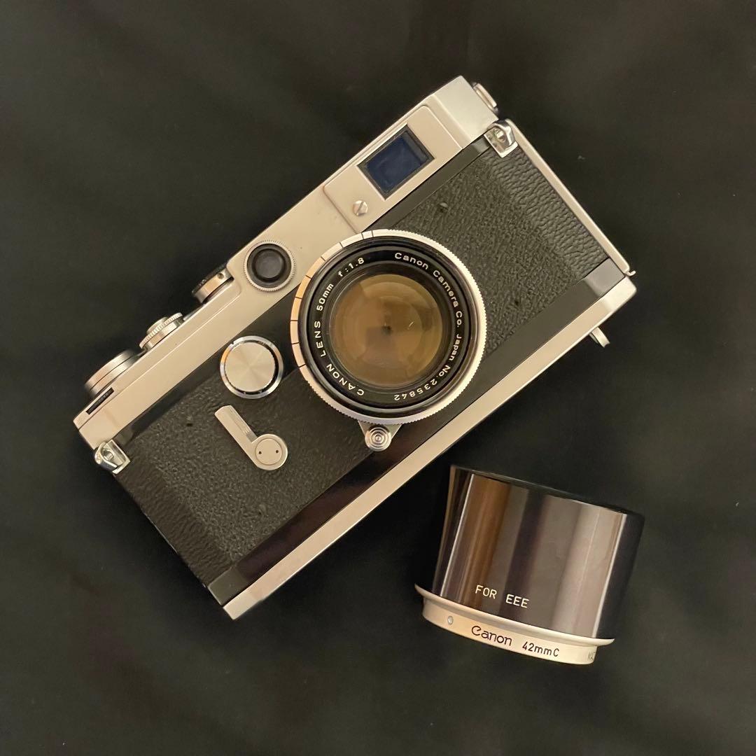 キャノン レンジファインダー VI型　 レンズ 50㎜ F1.8 +レンズフード