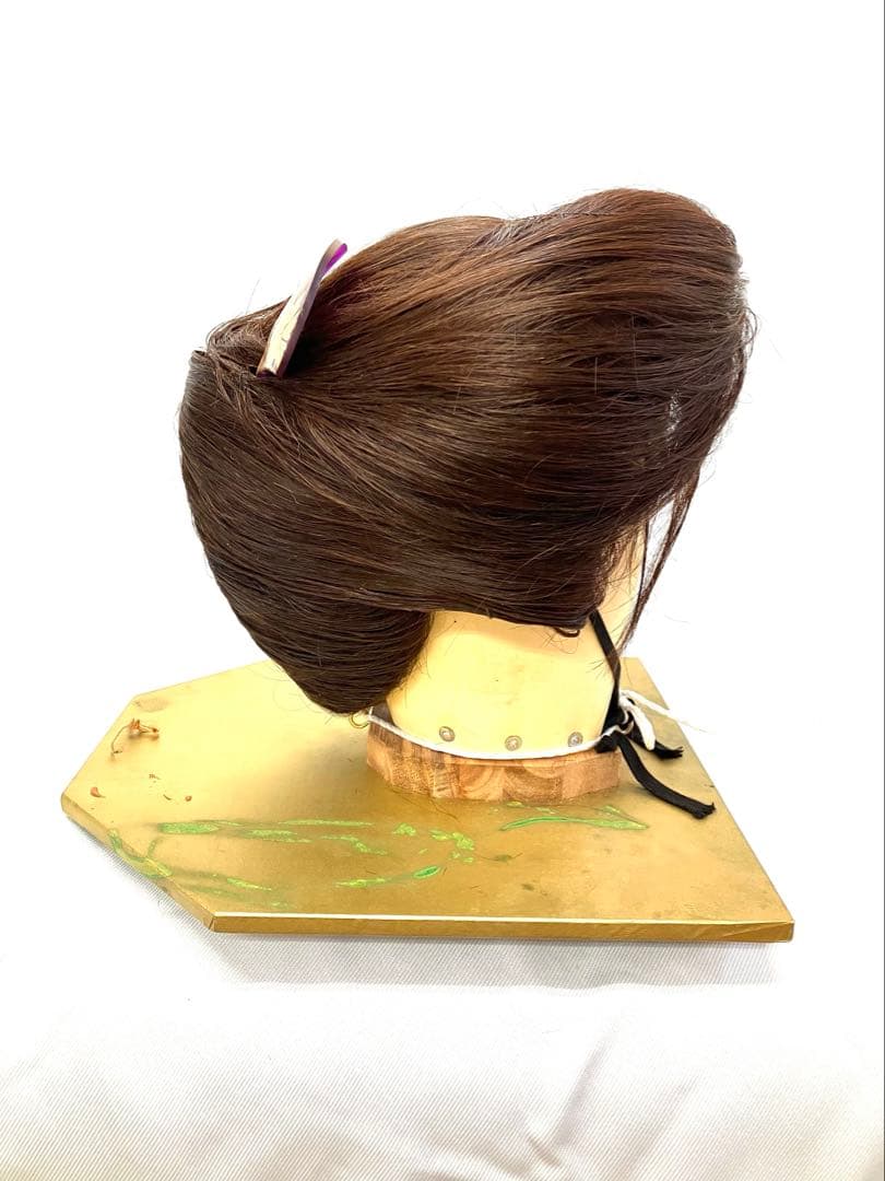 抱き合わせ、中サイズ(編み無しタイプ)中古舞踊かつら、大衆演劇かつ、日本髪かつら