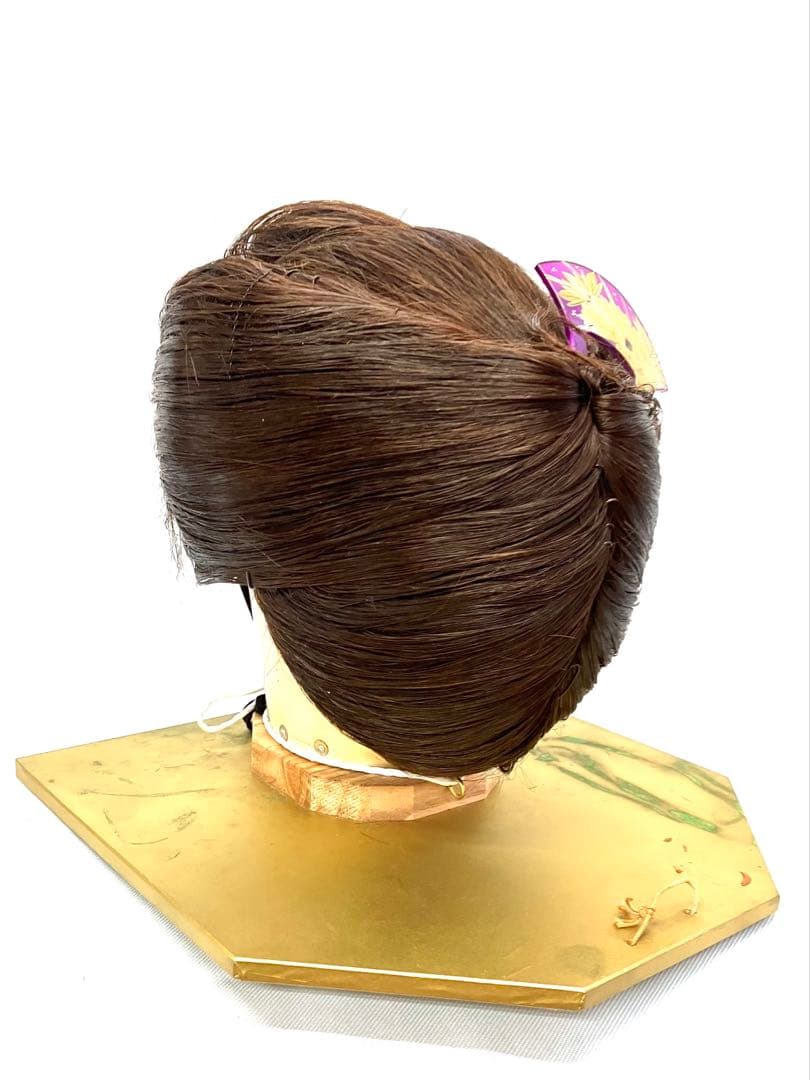 抱き合わせ、中サイズ(編み無しタイプ)中古舞踊かつら、大衆演劇かつ、日本髪かつら
