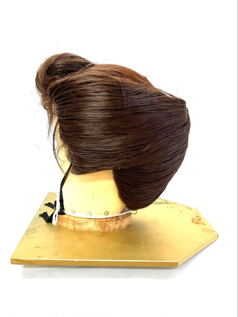 抱き合わせ、中サイズ(編み無しタイプ)中古舞踊かつら、大衆演劇かつ、日本髪かつら