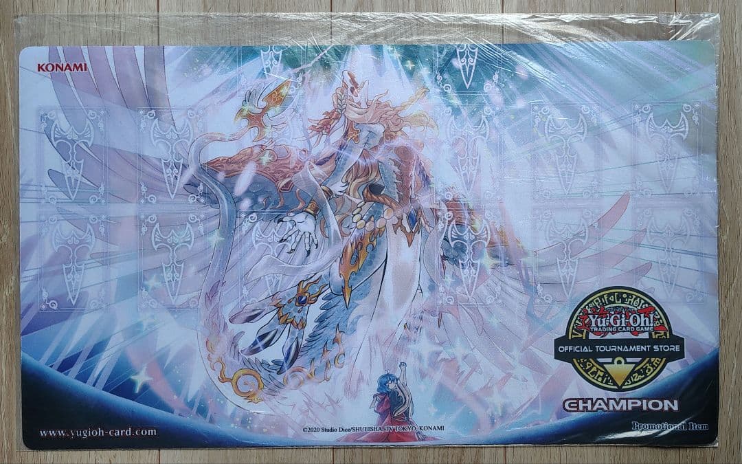 遊戯王 公式 プレイマット 粛声なる竜神サフィラ OTS 未開封 EU版