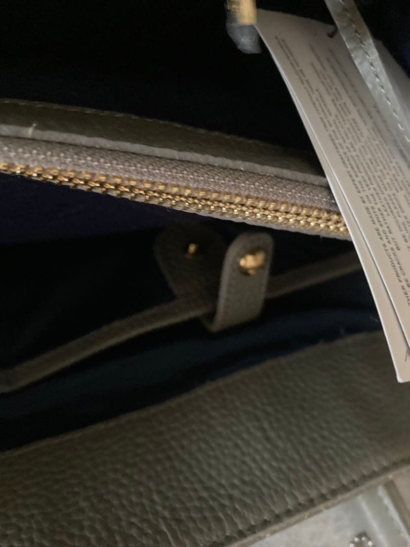 ADMJ グレー レザー バッグ